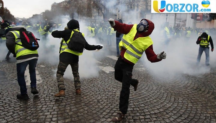 З 168 затриманих в Парижі "жовтих жилетів" 112 взяті під варту