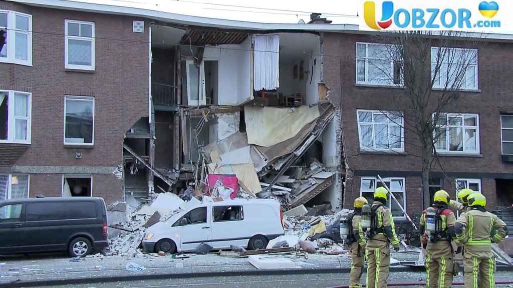 У місті Гаага через вибух обвалилася стіна житлового будинку: є потерпілі