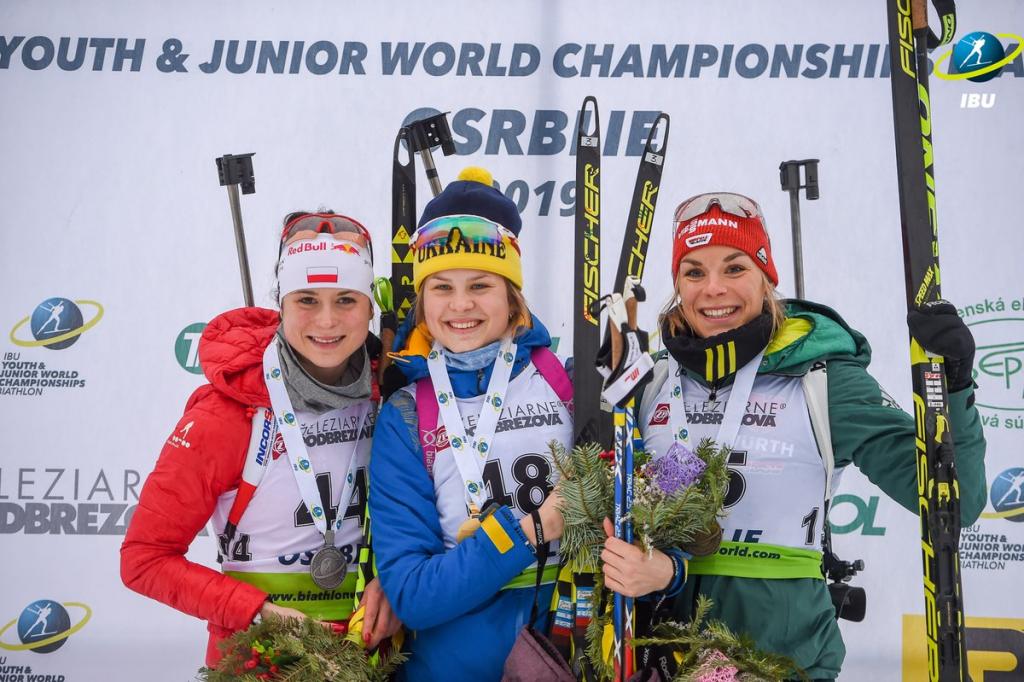 Біатлоністка Бех завоювала для України "золоту медаль" на юніорському чемпіонаті світу
