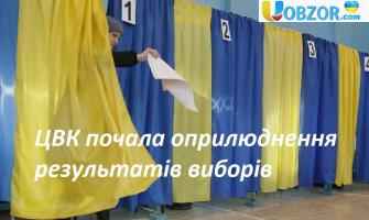 ЦВК почала оприлюднення результатів виборів