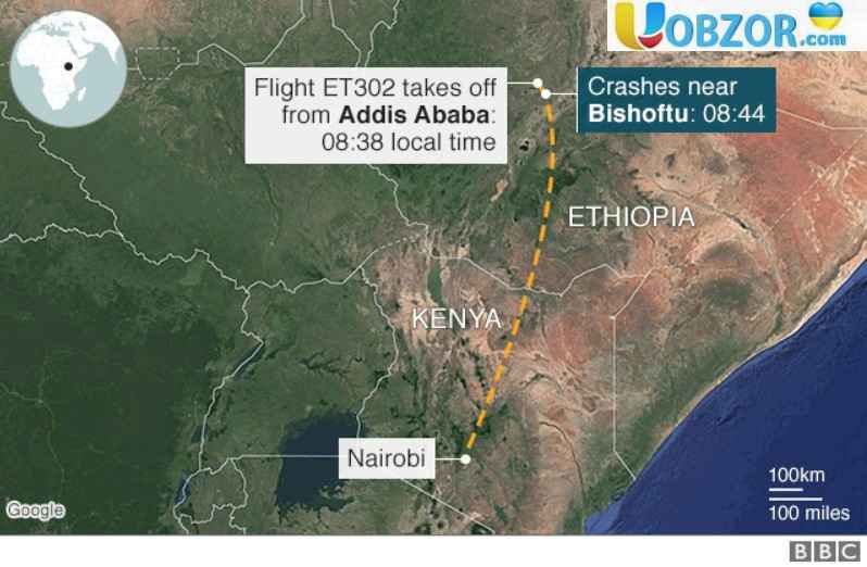 Аварія літака в Ефіопії: громадян України серед пасажирів не було