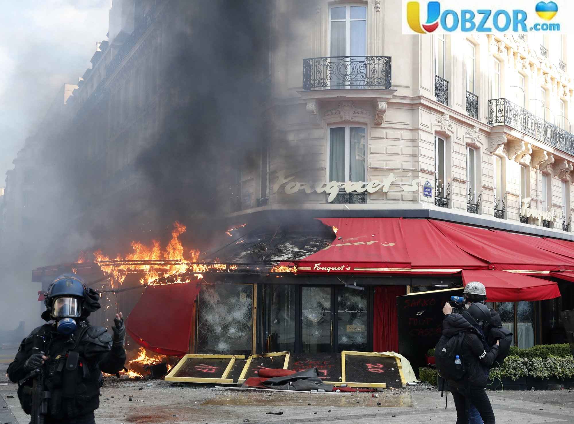 Зіткнення "жовтих жилетів" в Парижі: затримано більше 200 осіб