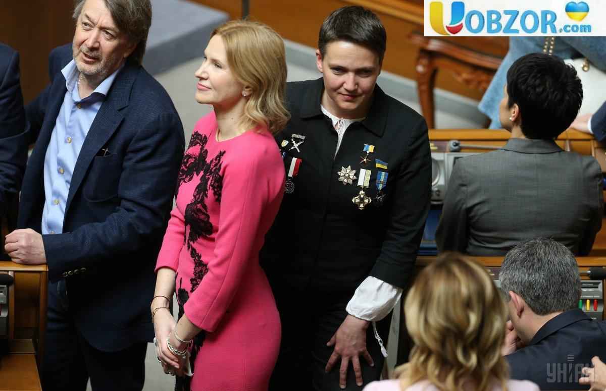 Савченко прийшла на інавгурацію Володимира Зеленського у медалях